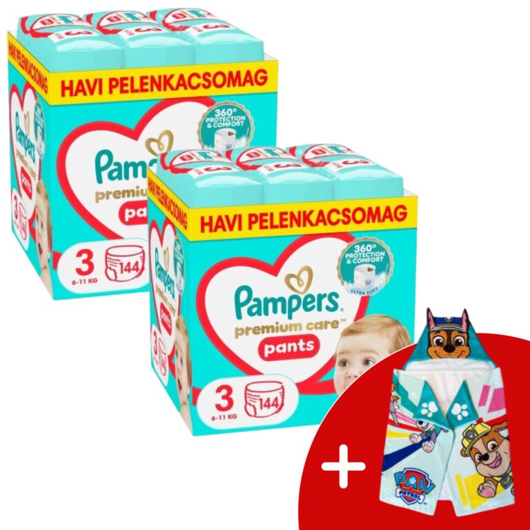 Pampers Premium Care Pants 2 havi Pelenkacsomag 6-11kg Midi 3 (28...