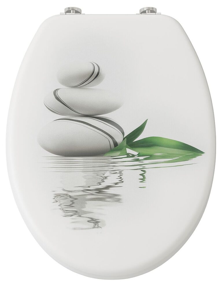Pepita MDF WC ülőke lassan záródó fedéllel - Kövek - fehér