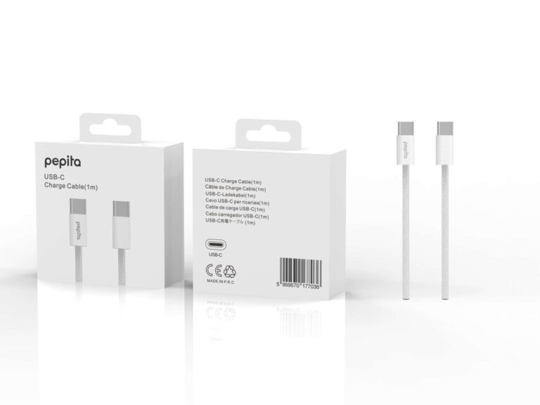 Pepita iPhone 15 Töltőkábel 35W USB-C/USB-C 1m - fehér