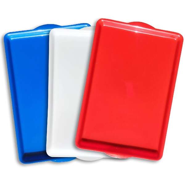 Praktikus Műanyag Tálca - Fehér - 43x28cm