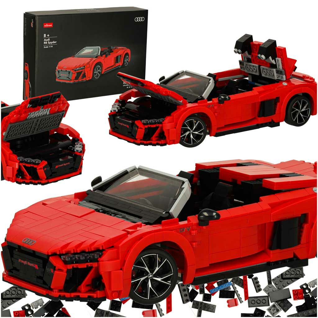 Rastar RC Távirányítós autó 1:14 AUDI R8 Spyder - Piros