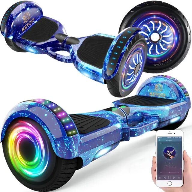Retoo elektromos Hoverboard LED fénnyel