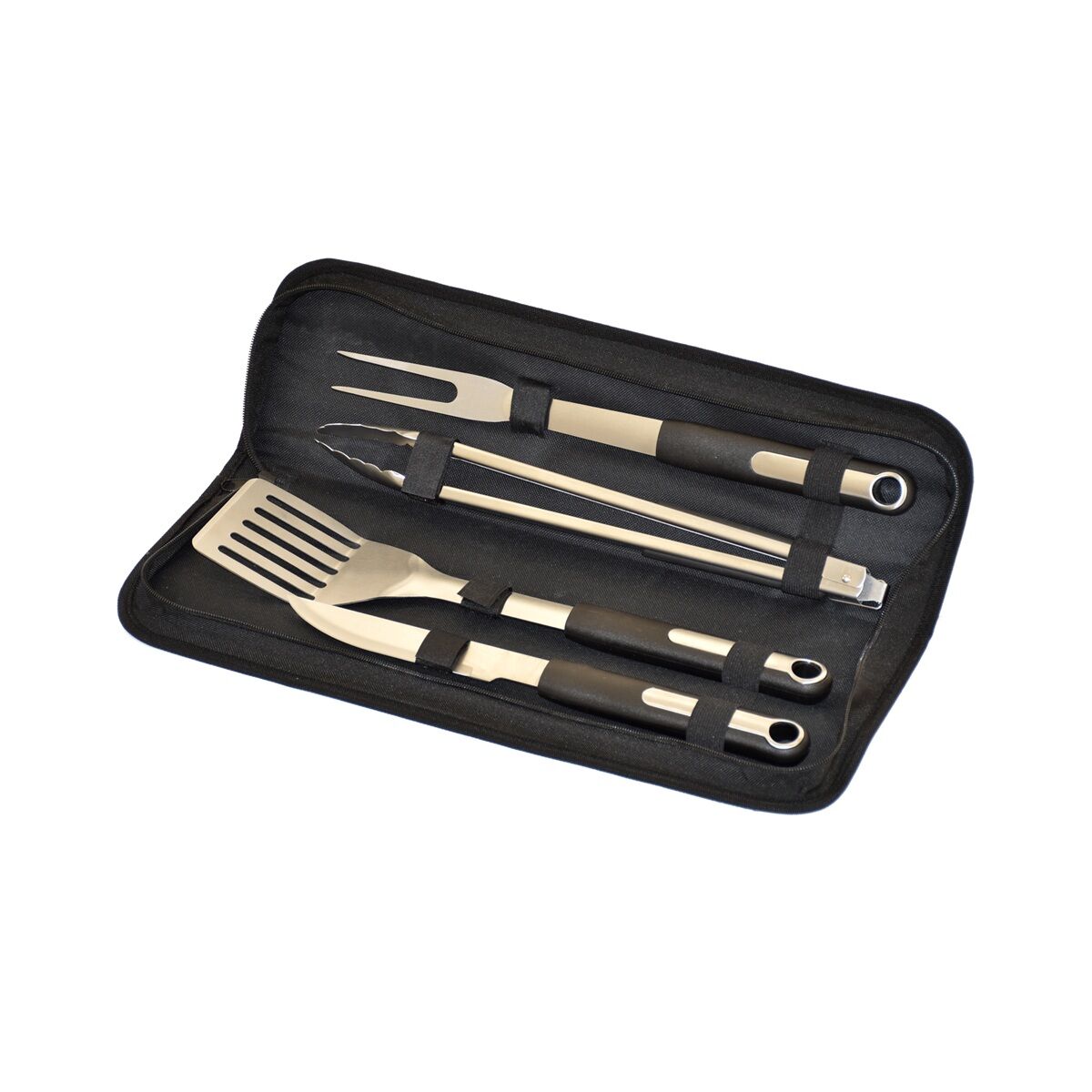 Riwall PRO RBBQ 4B SET 4-részes prémium rozsdamentes acél grilles...