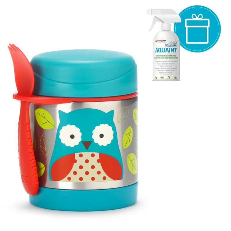 SKIP HOP Zoo Hőtartó ételtermosz kanállal / villával Bagoly 325ml...