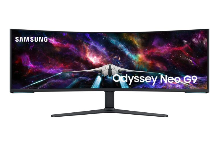 Samsung ívelt gaming 240hz va monitor 57" g95nc