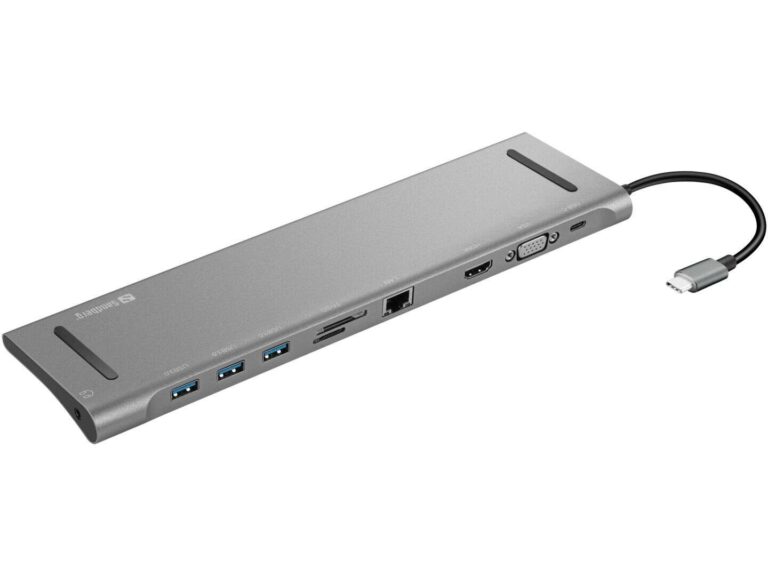 Sandberg USB-C 10-in-1 Docking Station Ezüst 136-31