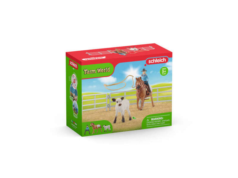 Schleich Farm World Cowboy mulatság lasszóval