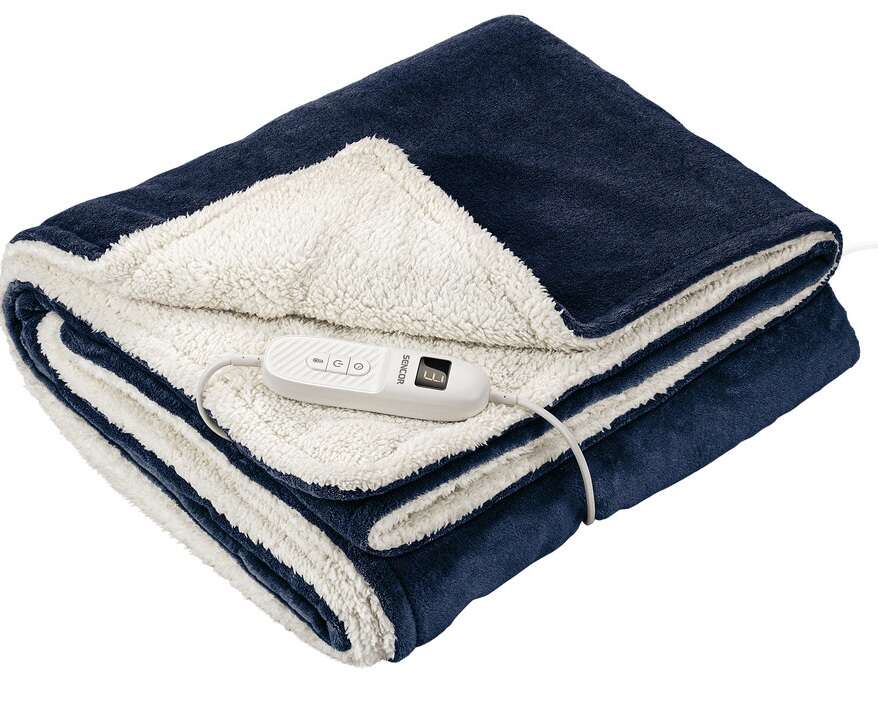 Sencor SUB 2001B Elektromos ágymelegítő takaró - kék-fehér