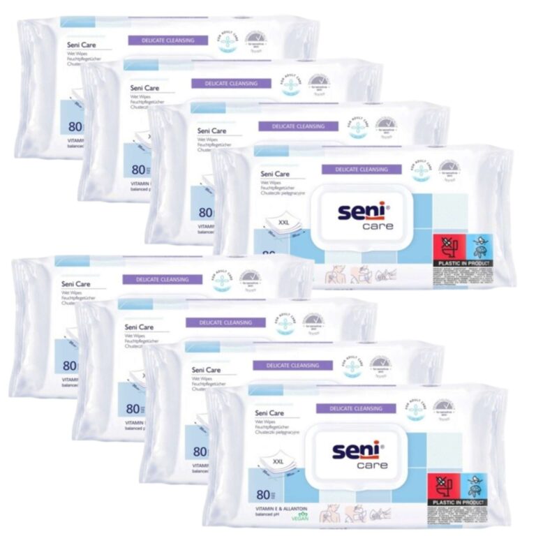 Seni Care nedves Törlőkendő 8x80db