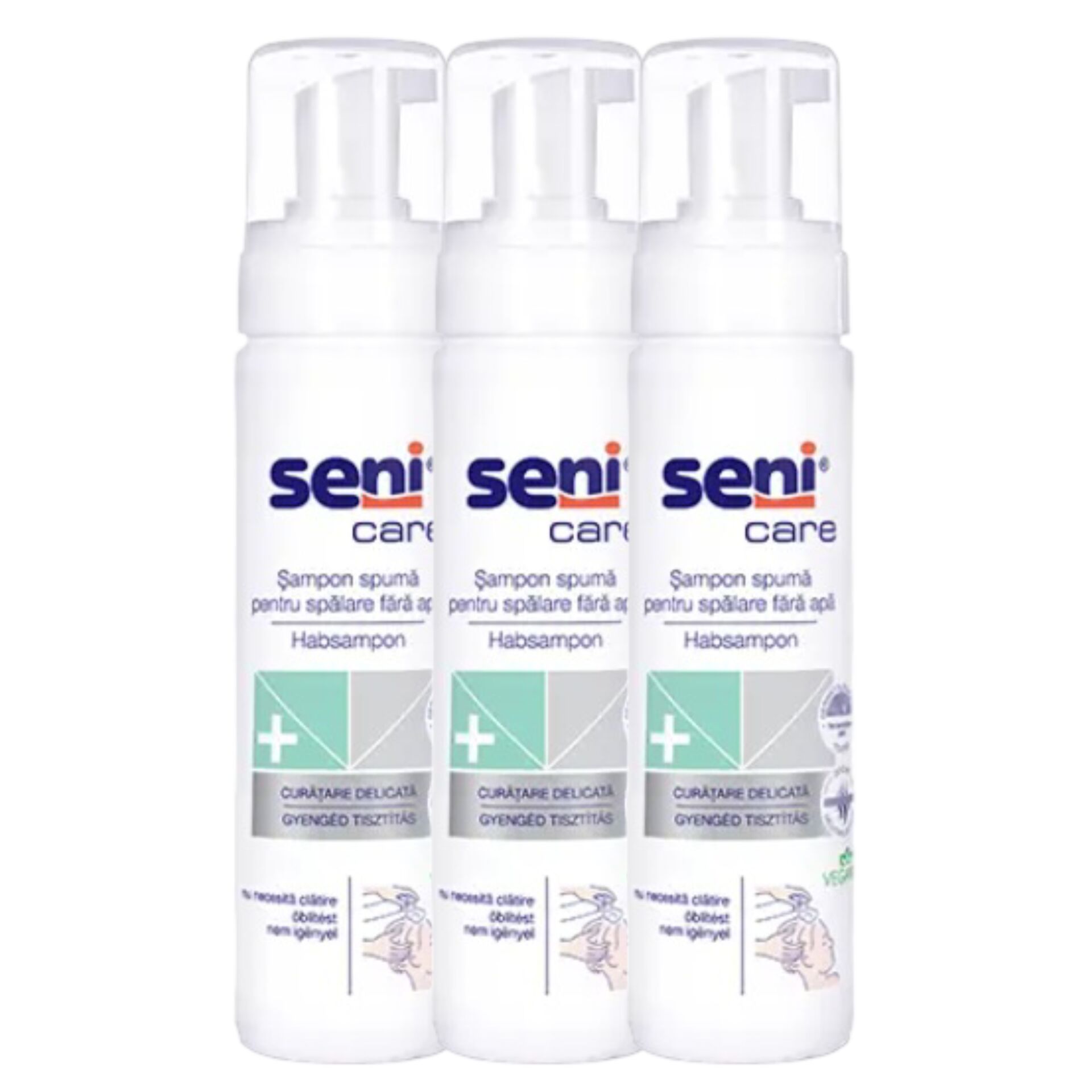Seni Care víz nélküli Habsampon 3x200ml