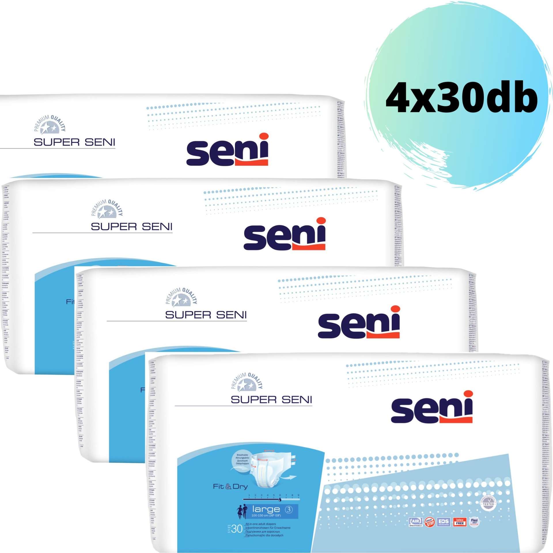 Seni Super Medium 2 Felnőtt pelenka 75-110cm (4x30db)