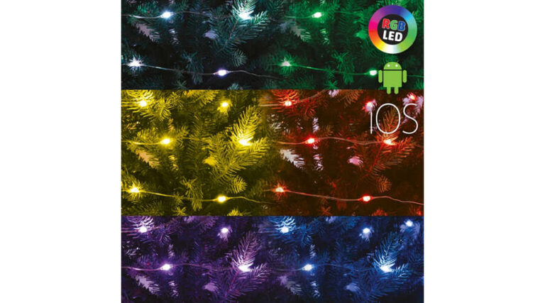 Somogyi ML 100 RGB Smart Beltéri Micro LED fényfüzér 10m - Színes