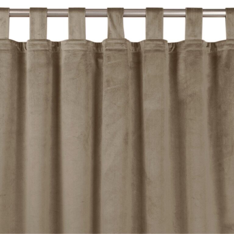 Sötétítő függöny VILA bézs pántok 10 cm bársony 265x300 HOMEDE