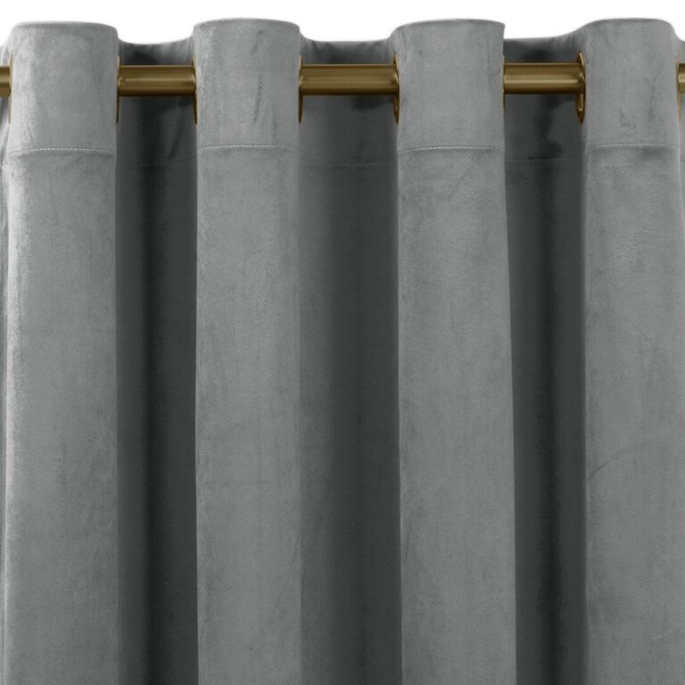 Sötétítő függöny VILA grafitszürke arany arany fém bársony 400x27...