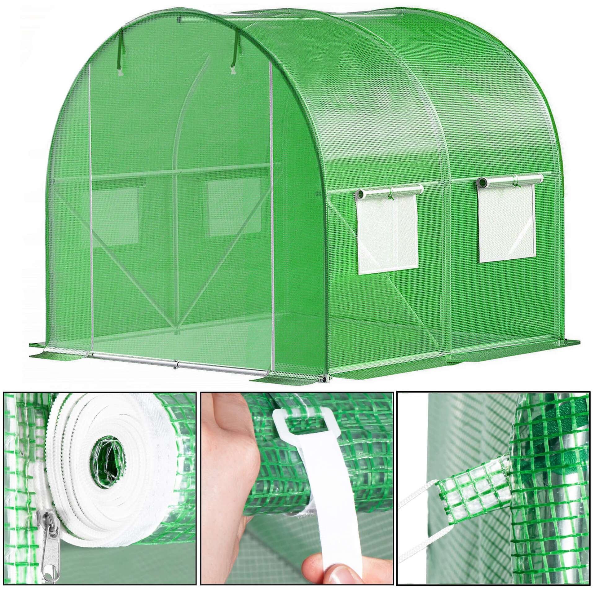 Springos Üvegház Fólia 2x2x2x2m