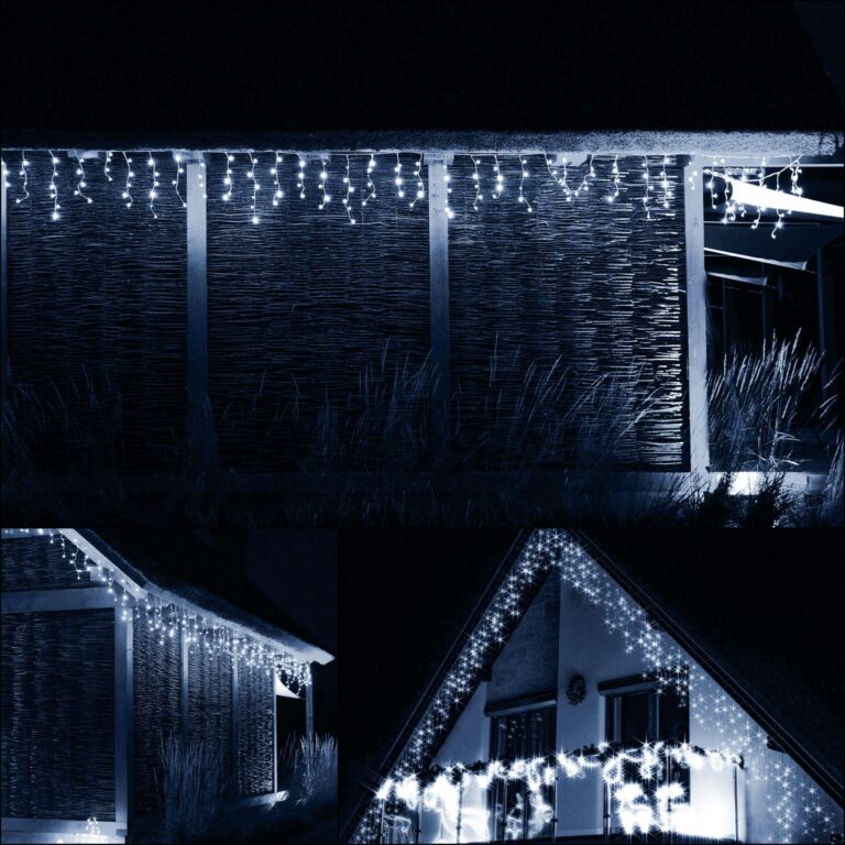 Springos jégcsap villogó 500 led függöny