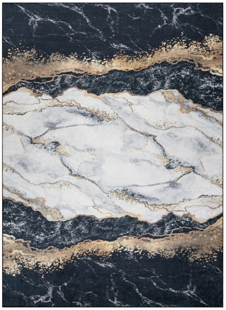 Szőnyeg ARLEN MARBLE1 fekete glamour glamour 160x220