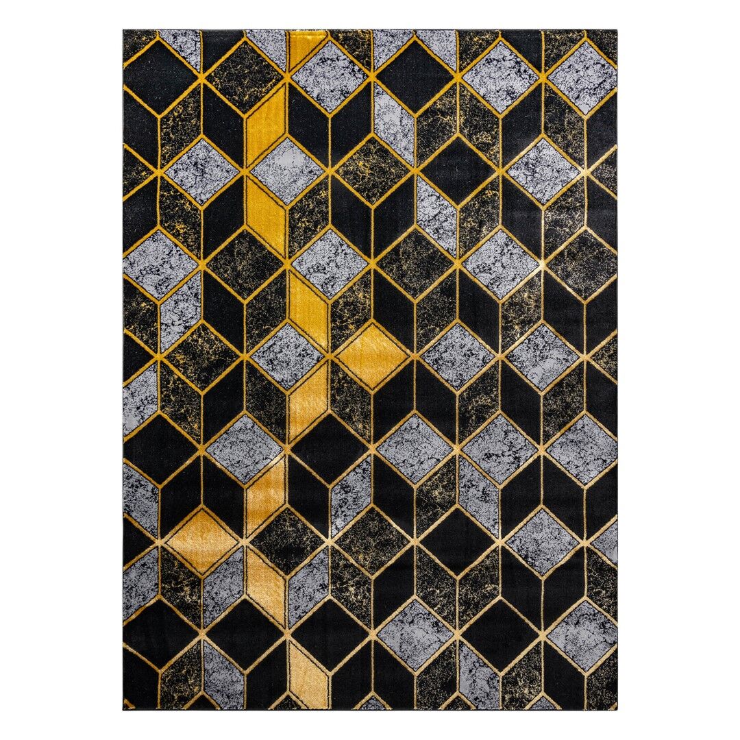Szőnyeg MOSSE GLAM fekete 140x190