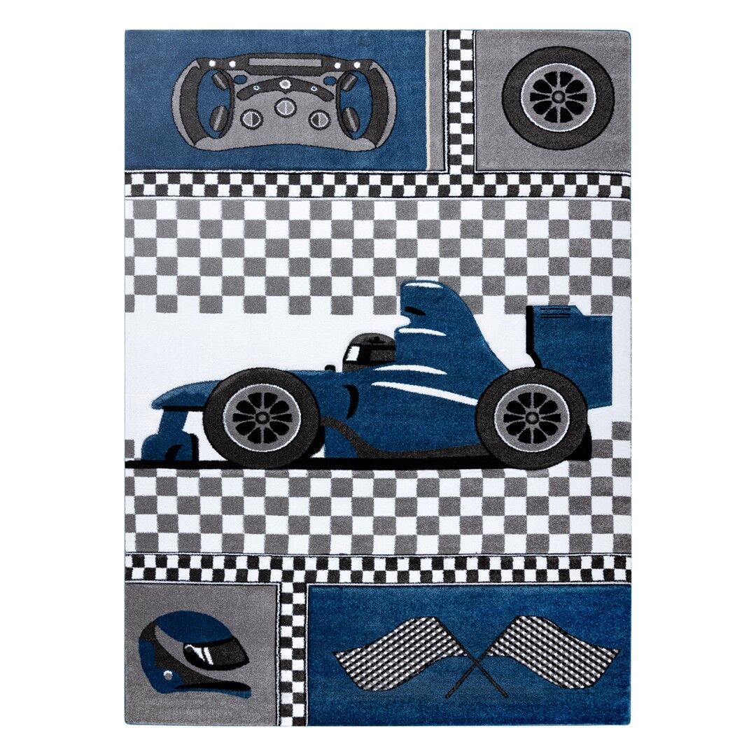 Szőnyeg TINIES RACE kék 140x190