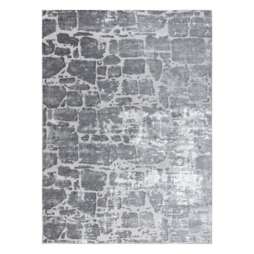 Szőnyeg TREX BRICK grafitszürke 160x220