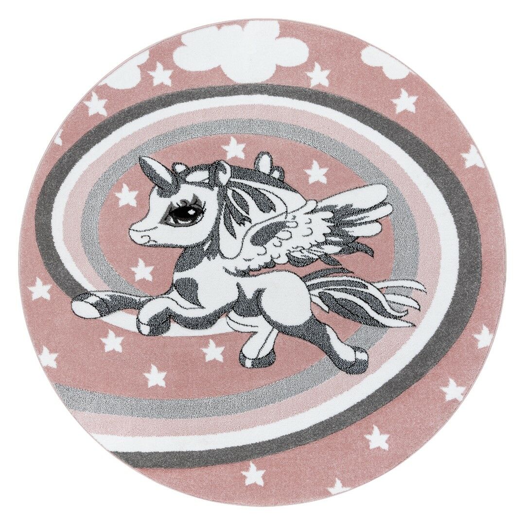 Szőnyeg kerek TINIES PONY púderrózsa r120