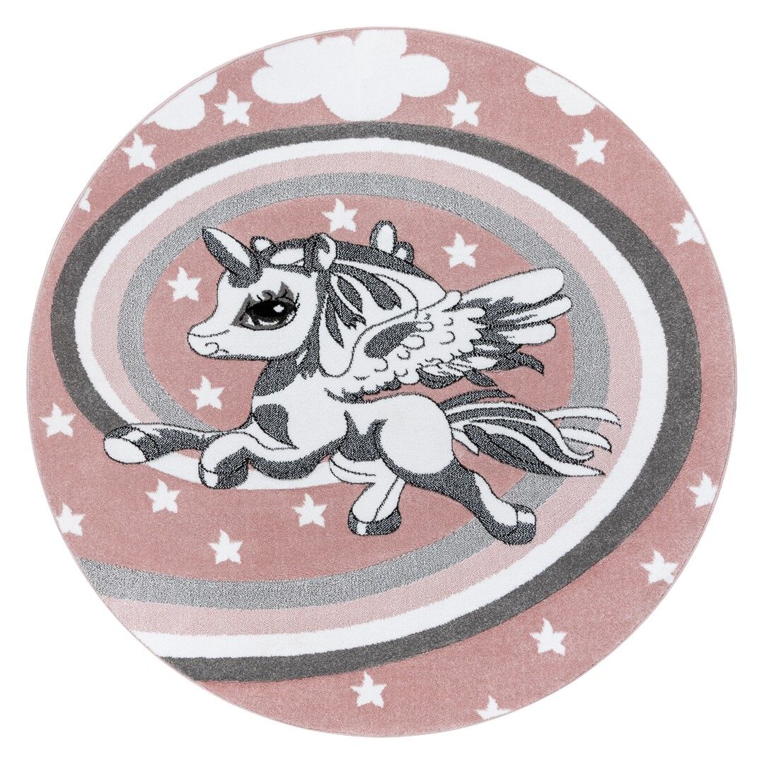 Szőnyeg kerek TINIES PONY púderrózsa r140