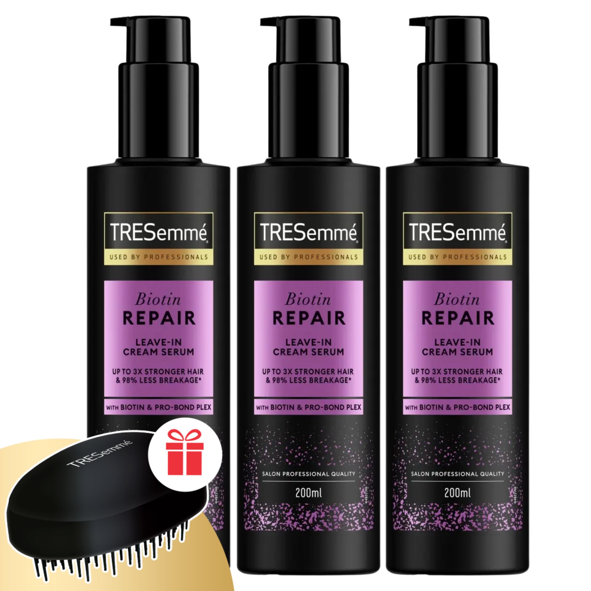 TRESemmé Biotin Repair kiöblítés nélküli Hajpakolás 3x200ml + Ajá...