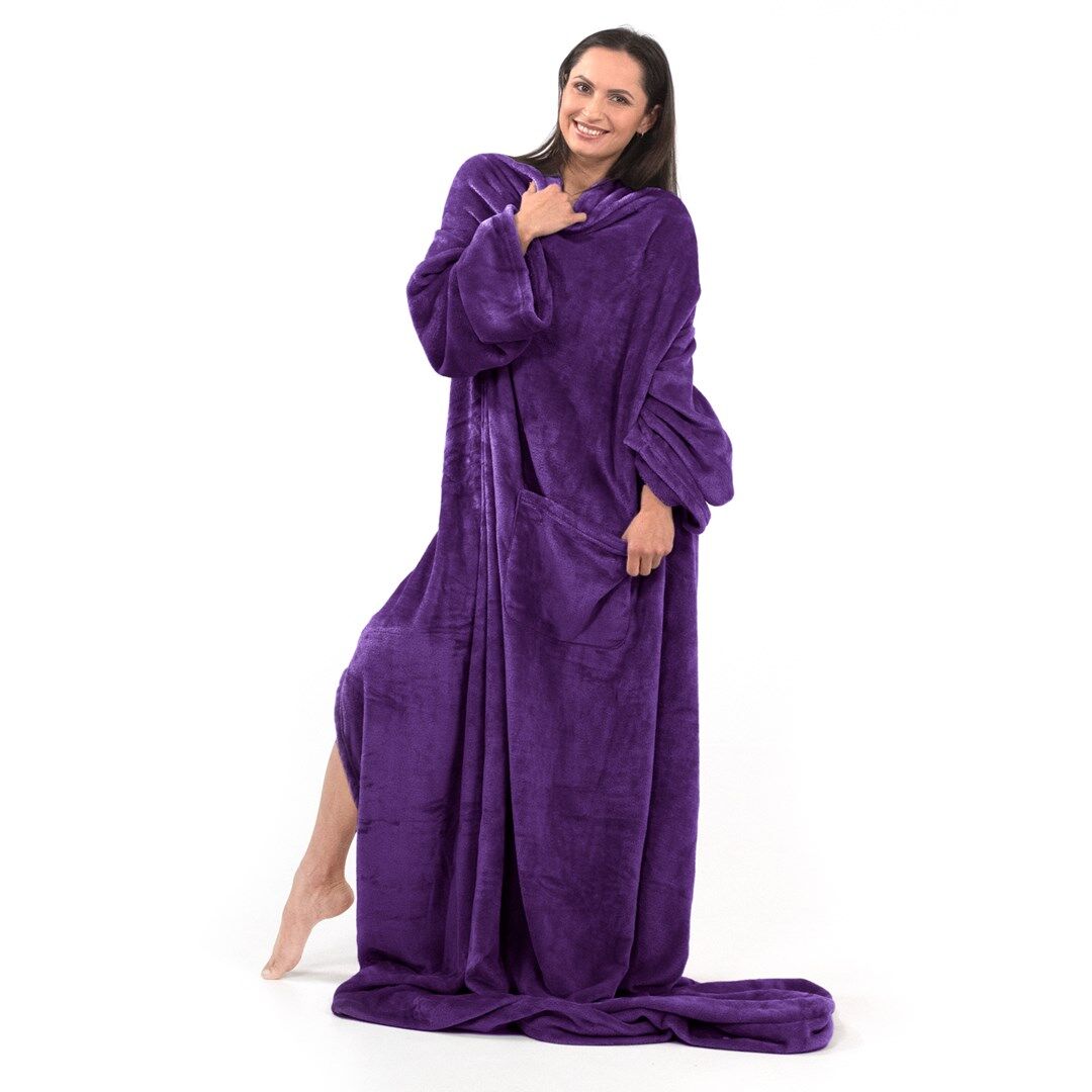 Takaró LAZY lila sima 150x180