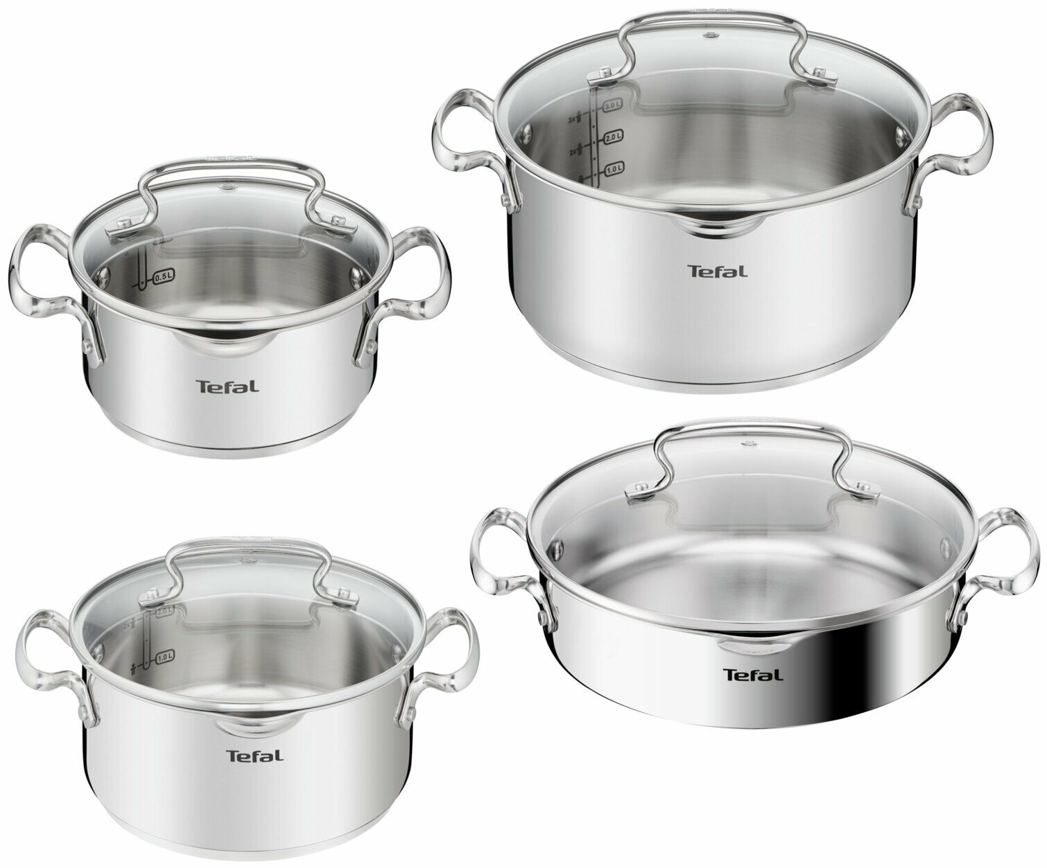 Tefal G719S855 Duetto+ rozsdamentes Edénykészlet