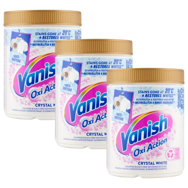 Vanish Oxi Action Folteltávolító és Fehérítő por 3x970g