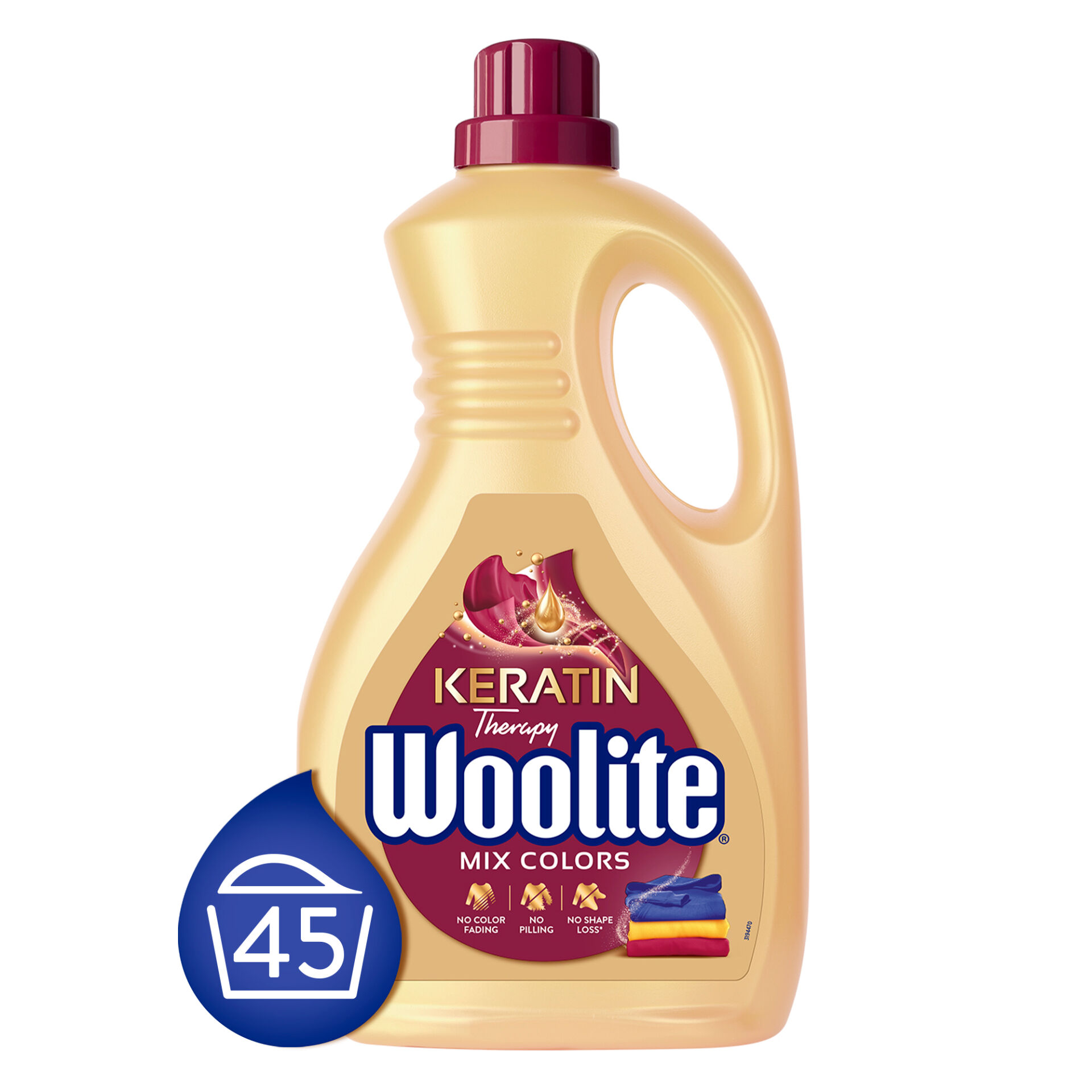 Woolite Keratin Therapy folyékony Mosószer színes ruhákhoz 2