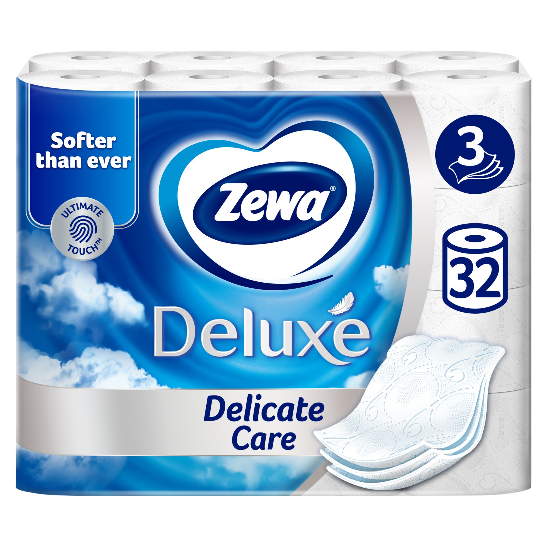 Zewa Deluxe Delicate Care 3 rétegű Toalettpapír 32 tekercs