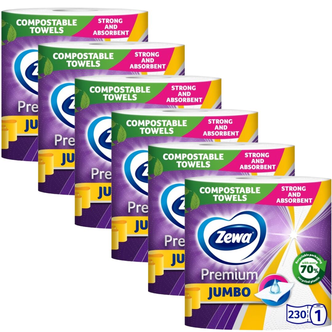 Zewa Premium Jumbo 3 rétegű Papírtörlő 6x1 tekercs